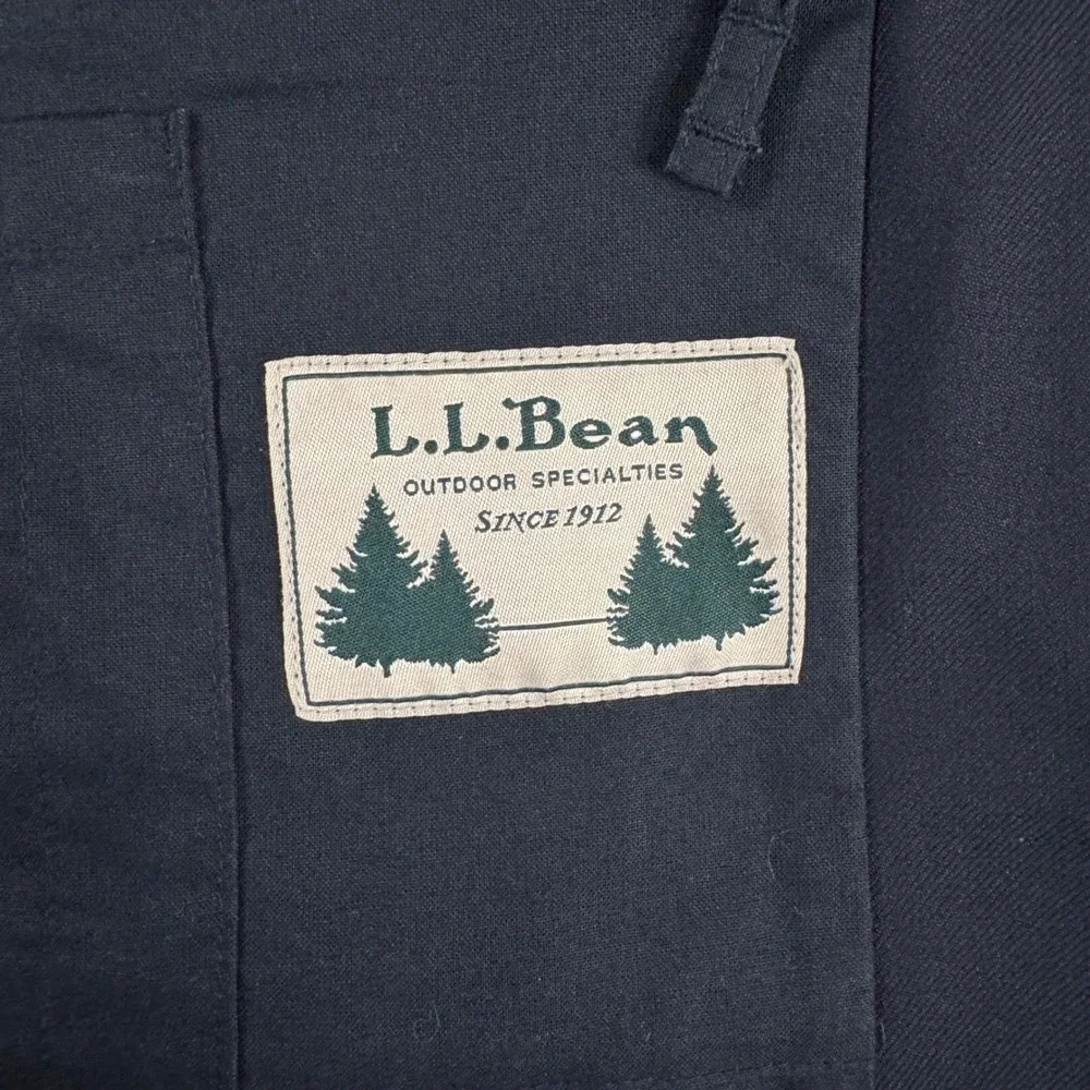 L.L.Bean Navy Blue Sport Coat Blazer Men's 46R 2 Button Classic Fit Dress Jacket